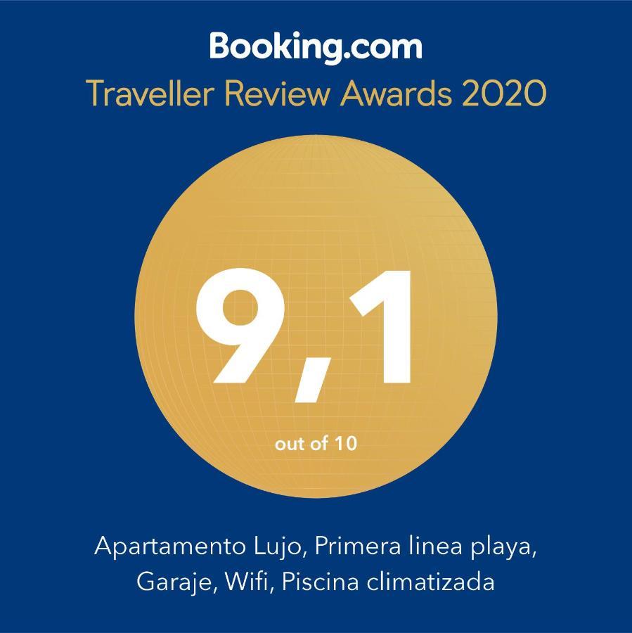 Apartamento Lujo, Primera Linea Playa, Garaje, Wifi, Piscina Climatizada Roquetas de Mar Eksteriør billede